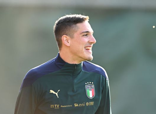 Getty Imags zaniolo italia allenamento