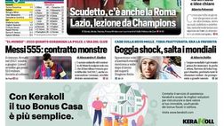 Prima Pagina, Corriere dello Sport: “”Gattuso, accuse a DeLa! Scudetto, c’è anche la Roma”