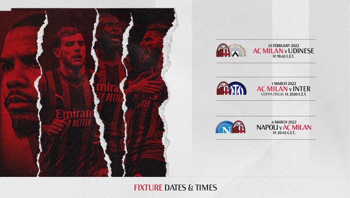 Milan date e orari AC Milan