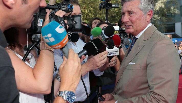 Daniele Pradè con i giornalisti Daniele Pradè con i giornalisti