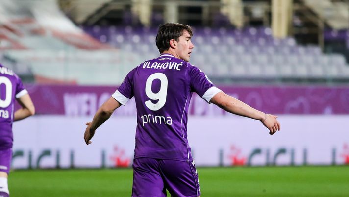 GERMOGLI PH: 3 MARZO 2021 FIRENZE STADIO ARTEMIO FRANCHI SERIE A FIORENTINA VS ROMA NELLA FOTO VLAHOVIC 