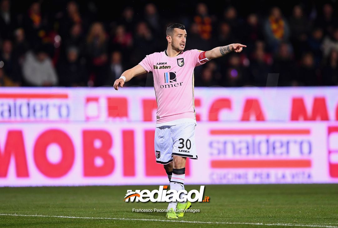  during the Serie B match between Benevento and Carpi FC at Stadio Ciro Vigorito on April 14, 2019 in Benevento, Italy. 