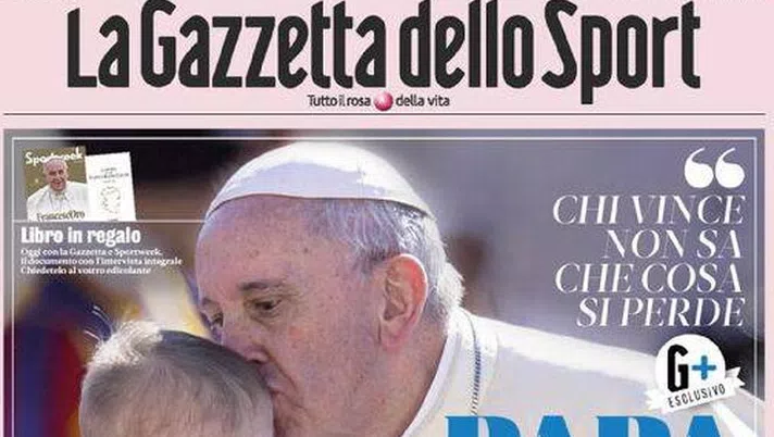 La prima pagina della Gazzetta dello Sport, in edicola oggi, 2 gennaio 2021