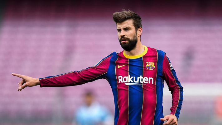 Gerard Pique, calciatore del Barcellona (Getty Images) 