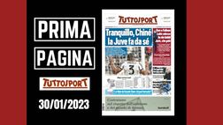 Prima pagina Tuttosport: “Tranquillo, Chinè: la Juve fa da sé”