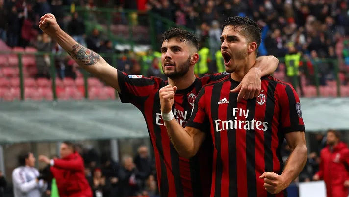 Andre Silva e Patrick Cutrone, attaccanti del Milan (credits: GETTY Images)