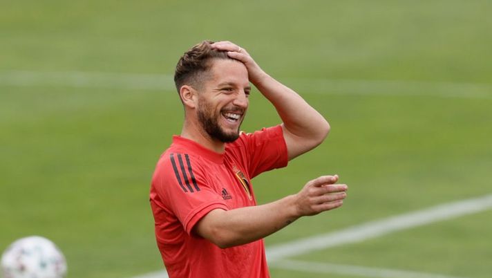 Belgium's Dries Mertens pictured during a training session of the Belgian national soccer team Red Devils, in Tubize, Saturday 19 June 2021. The team prepares for the third game of the group phase of the Euro 2020 European Championship against Finland, on Monday. BELGA PHOTO BRUNO FAHY (Photo by BRUNO FAHY/BELGA MAG/AFP via Getty Images) Di Marzio: “La Juve ha offerto due anni a Mertens. Questa è la risposta di Dries” - immagine 1