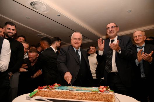 Lotito e Sarri Lotito e Sarri