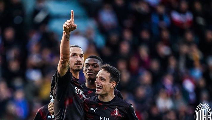 Milan, l'esultanza di Zlatan Ibrahimovic (credits: acmilan.com)