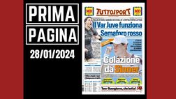 Prima pagina Tuttosport: Beffa, il Milan sbaglia i rigori