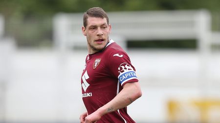 LA SPEZIA, ITALY - MAY 15: Andrea Belotti of Torino FC looks on during the Serie A match between Spezia Calcio  and Torino FC at Stadio Alberto Picco on May 15, 2021 in La Spezia, Italy.  (Photo by Gabriele Maltinti/Getty Images)