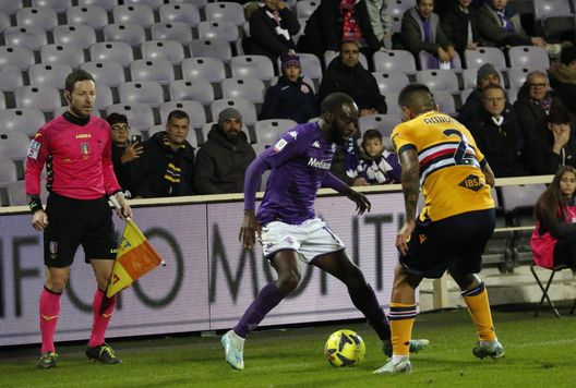 GERMOGLI PH: 12 GENNAIO 2023 FIRENZE STADIO ARTEMIO FRANCHI COPPA ITALIA FIORENTINA VS SAMPDORIA NELLA FOTO IKONE' Tanta voglia, poca concretezza: Ikonè è tornato anonimo- immagine 2