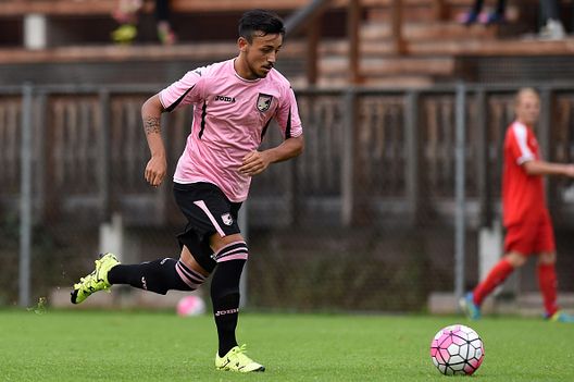 BAD KLEINKIRCHHEIM, AUSTRIA - JULY 15: Accursio Bentivegna of Palermo in action during the friendly match between US Citta di Palermo and FC Schultz at Sport Arena on July 15, 2015 in Coccaglio near Bad Kleinkirchheim, Austria. (Photo by Tullio M. Puglia/Getty Images) Juve Stabia