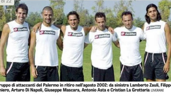 Palermo, La Grotteria amarcord: da Mascara a Zauli, la foto con gli ex compagni  palermo