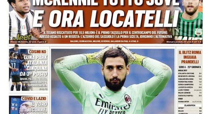 Tuttosport, la prima pagina di oggi, giovedì 4 marzo 2021 Tuttosport, la prima pagina di oggi, giovedì 4 marzo 2021