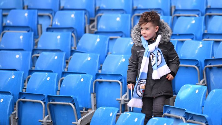 MANCHESTER, ENGLAND - JANUARY 26: A fan takes his seat prior to the FA Cup Fourth Round match between Manchester City and Fulham at Etihad Stadium on January 26, 2020 in Manchester, England. (Photo by Laurence Griffiths/Getty Images) MANCHESTER, ENGLAND - JANUARY 26: A fan takes his seat prior to the FA Cup Fourth Round match between Manchester City and Fulham at Etihad Stadium on January 26, 2020 in Manchester, England. (Photo by Laurence Griffiths/Getty Images)