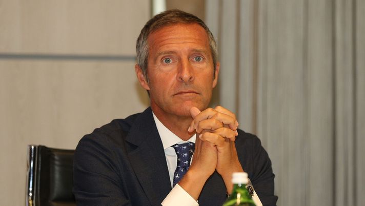 FLORENCE, ITALY - AUGUST 18: Emidio Morganti of AIA during a press conference at Coverciano on August 18, 2017 in Florence, Italy.  (Photo by Gabriele Maltinti/Getty Images) 