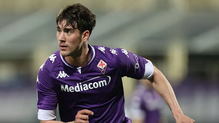 Dusan Vlahovic (attaccante Fiorentina), obiettivo di calciomercato del Milan | AC Milan News (Getty Images)