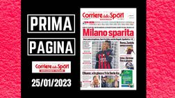 Prima pagina Corriere dello Sport: “Milano sparita. Zaniolo senza sconto”