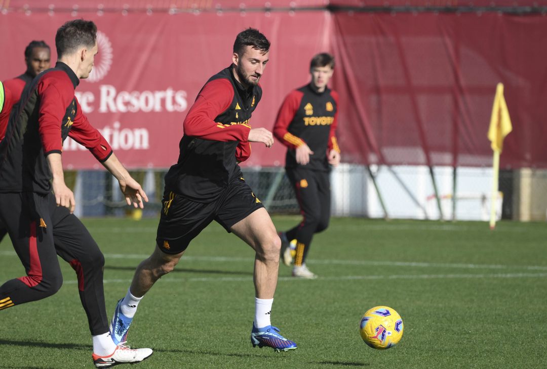 Roma, l’ultimo allenamento pima della Cremonese – FOTOGALLERY - immagine 31