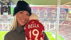 Morata segna, in tribuna c’è la piccola Bella con mamma Alice: “Che orgoglio”