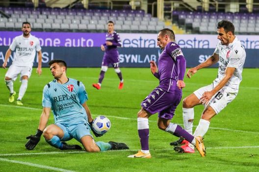 Vannucchi contro Ribery in Fiorentina-Padova di Coppa Vannucchi contro Ribery in Fiorentina-Padova di Coppa