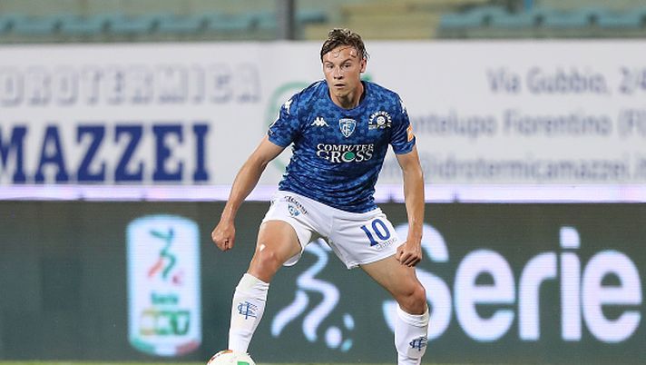 EMPOLI, ITALY - JUNE 26: Szymon Zurkowski of Empoli FC in action during the serie B match between FC Empoli and Benevento Calcio on June 26, 2020 in Empoli, Italy. (Photo by Gabriele Maltinti/Getty Images) MERCATO TOSCANO
