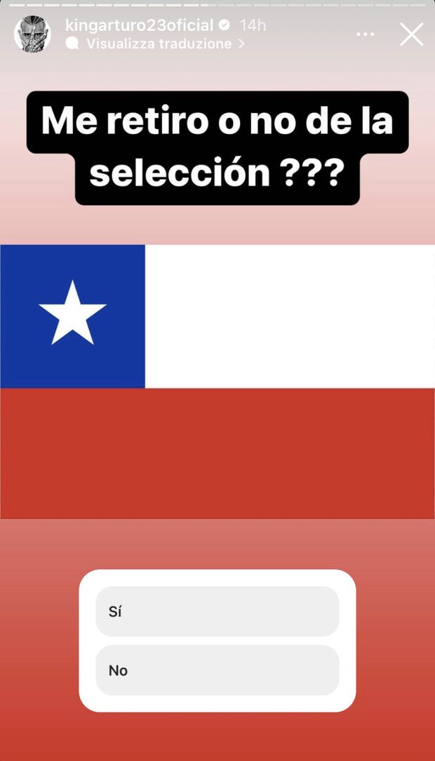 Cile, Arturo Vidal fa decidere i tifosi: “Vado avanti con la Nazionale oppure no?”- immagine 2