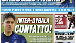 Prima Pagina, Tuttosport: “Orgoglio Italia! Dybala-Inter, contatto”