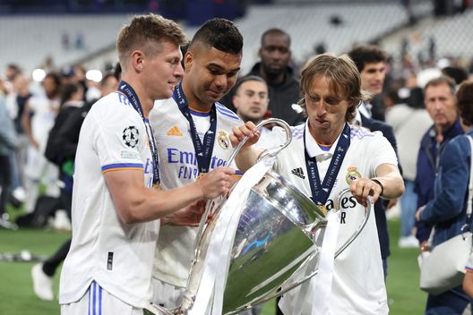 Real Madrid Modric, Casemiro, Kroos (getty images) Real Madrid Modric, Casemiro, Kroos