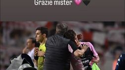 FOTO Palermo, Samuele Damiani saluta Baldini: “Grazie mister”