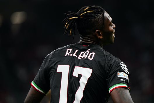 Rafael Leao (attaccante AC Milan), qui durante Milan-Dinamo Zagabria 3-1 (Champions League 2022-2023) | News (Getty Images) Rafael Leao AC Milan Milan-Dinamo Zagabria 3-1 Champions League 2022-2023