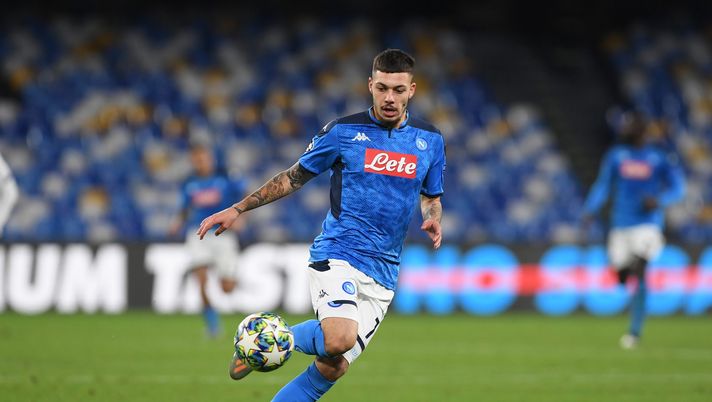 NAPLES, ITALY - DECEMBER 10: Gianluca Gaetano of SSC Napoli during the UEFA Champions League group E match between SSC Napoli and KRC Genk at Stadio San Paolo on December 10, 2019 in Naples, Italy. (Photo by Francesco Pecoraro/Getty Images) NAPLES, ITALY - DECEMBER 10: Gianluca Gaetano of SSC Napoli during the UEFA Champions League group E match between SSC Napoli and KRC Genk at Stadio San Paolo on December 10, 2019 in Naples, Italy. (Photo by Francesco Pecoraro/Getty Images)