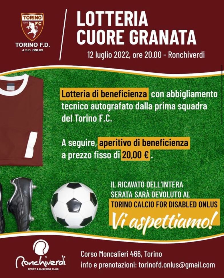 Torino FD, lotteria di beneficienza: in palio le maglie della prima squadra- immagine 2