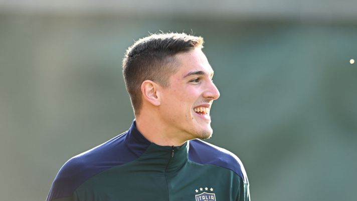 zaniolo italia allenamento