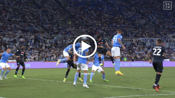VIDEO Lazio-Napoli 1-1, Kim sigla il pari con un colpo di testa - immagine 1