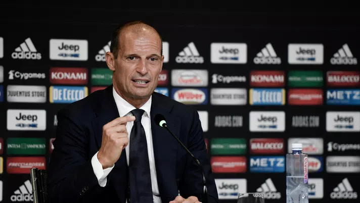 Massimiliano Allegri (allenatore Juventus) durante la sua conferenza stampa di presentazione | Serie A News (Getty Images)