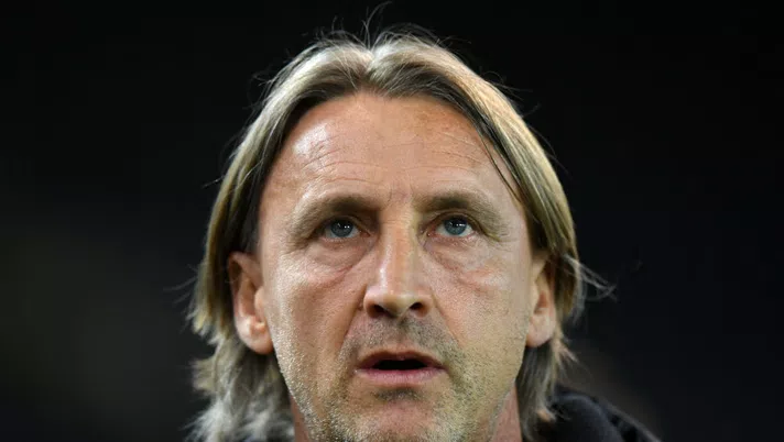 UDINE, ITALY - APRIL 10:  Davide Nicola, Head Coach of Torino F.C. 
 looks on during the Serie A match between Udinese Calcio  and Torino FC at Dacia Arena on April 10, 2021 in Udine, Italy. Sporting stadiums around Italy remain under strict restrictions due to the Coronavirus Pandemic as Government social distancing laws prohibit fans inside venues resulting in games being played behind closed doors.  (Photo by Alessandro Sabattini/Getty Images)
