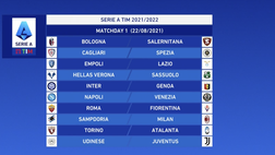 Serie A, l’Inter apre con il Genoa poi Samp-Milan e Udinese-Juve