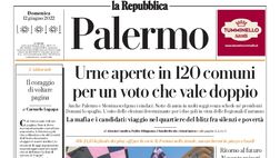 Prima Pagina, La Repubblica-Palermo: “Bandiere e sogni, è la sera dei miracoli”
