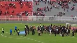 Fiction in campo e provocazioni fra tifosi: duri scontri e per fortuna nessun ferito