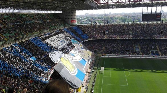  La coreografia dell'Inter (Pianetamilan.it) 