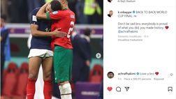 Francia, Mbappé consola Hakimi: “Avete fatto la storia”. La risposta dell’ex Inter…