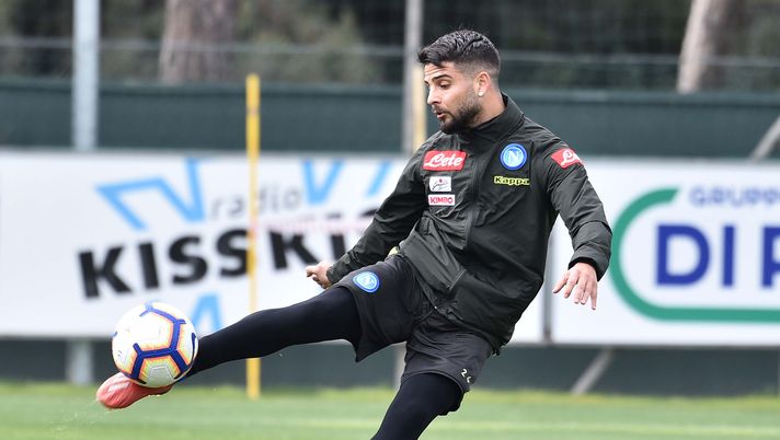 NAPLES, ITALY - MARCH 27:  Lorenzo Insigne  during a  SSC Napoli training session on March 27, 2019 in Naples, Italy.  (Photo by Ciro Sarpa  SSC NAPOLI/SSC NAPOLI via Getty Images) 