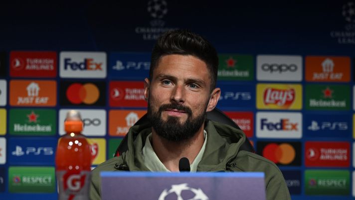Olivier Giroud, attaccante del Milan (getty images)