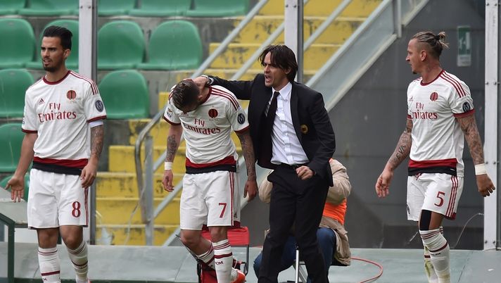 Palermo - Milan della scorsa stagione, si esulta per il gol di Jérémy Ménez (credits: GETTY Images) 