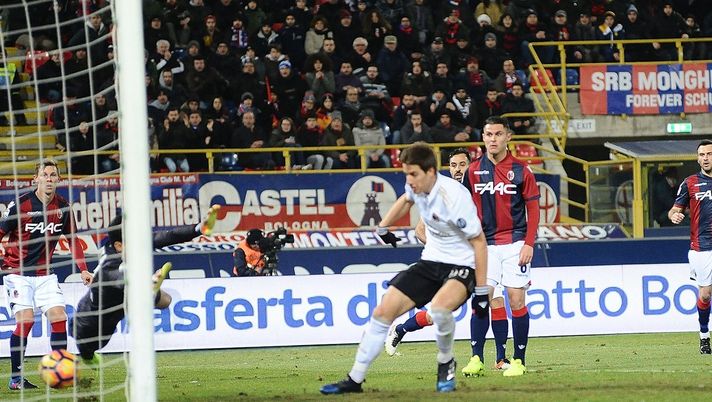 Bologna-Milan 0-1, il gol vittoria di Mario Pasalic (credits: GETTY Images)