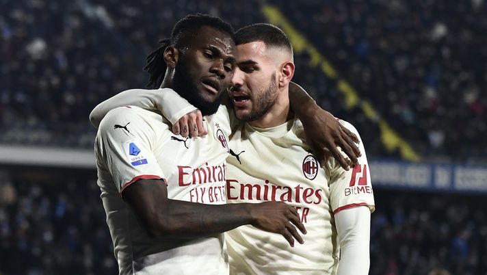 Kessié Theo Hernández AC Milan Empoli-Milan 2-4 Serie A 2021-2022