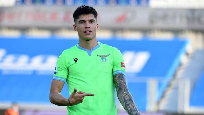 Joaquin Correa esulta dopo il gol
Campionato Serie A TIM incontro Atalanta v SS Lazio al Gewiss stadium di Bergamo
Roma, 31 Gennaio 2021
© Marco Rosi / Fotonotizia Lazio, la decisione tra panchina e tribuna per Correa e Caicedo nel derby - immagine 1