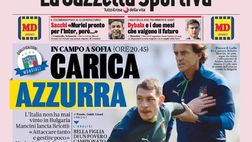 Prima Pagina, La Gazzetta dello Sport: “Carica azzurra. Milan, pronti 100 milioni per Ibra, Tomori e Vlahovic”